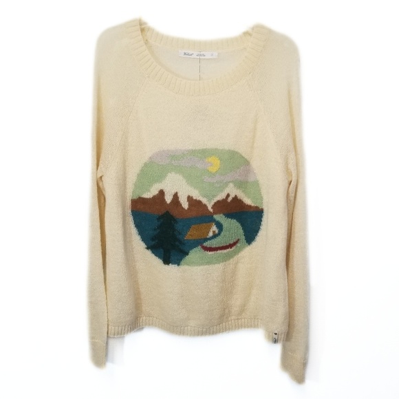 WOOLRICH NWT Womens Cream Crew Neck Sweater Size L - Picture 2 of 8